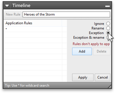 Add Exception rule for Heroes of the Storm