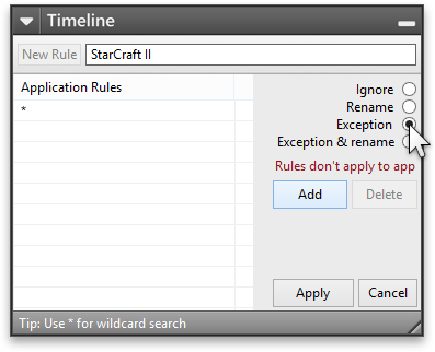 Add Exception rule for StarCraft 2