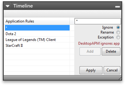 Desktop APM Rules